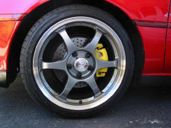 SSR Competition wheels, Bridgestone S03 Pole Position tires, KVR cross-drilled rotors